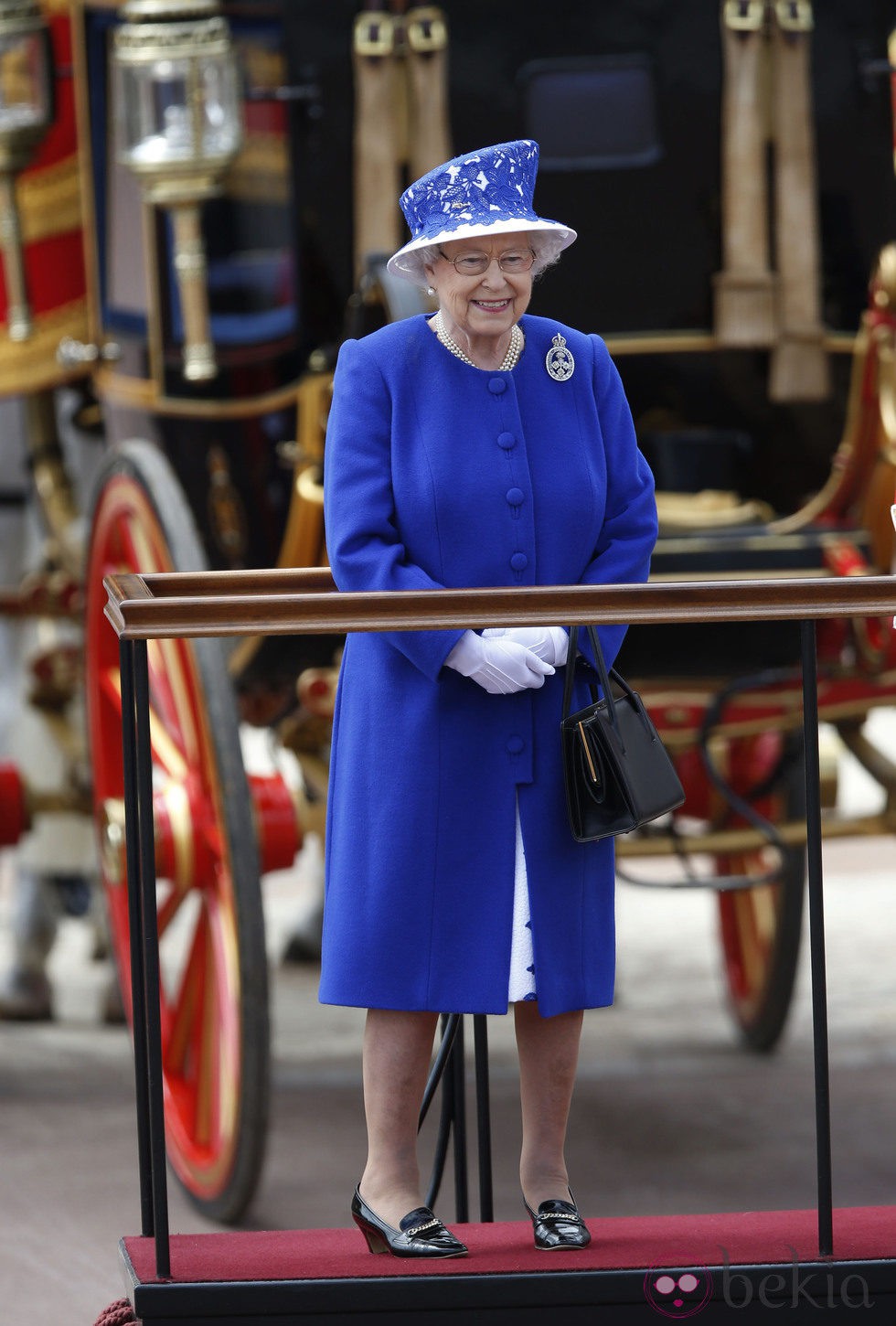 La Reina Isabel II en Trooping the Colour 2013
