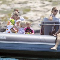 Robben disfruta de unas vacaciones en familia en Formentera