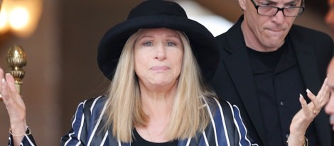 Barbra Streisand durante su llegada a Israel