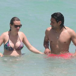 Falcao y Lorelei Tarón, de vacaciones en Miami antes de ser padres primerizos