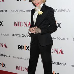 Madonna durante el estreno de 'Madonna: The MDNA Tour' en Nueva York