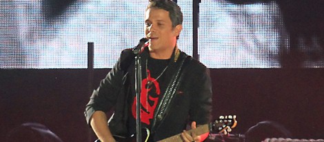 Alejandro Sanz en su concierto en Sevilla