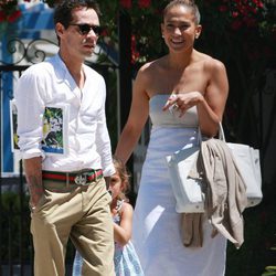 Jennifer Lopez y su exmarido Marc Anthony