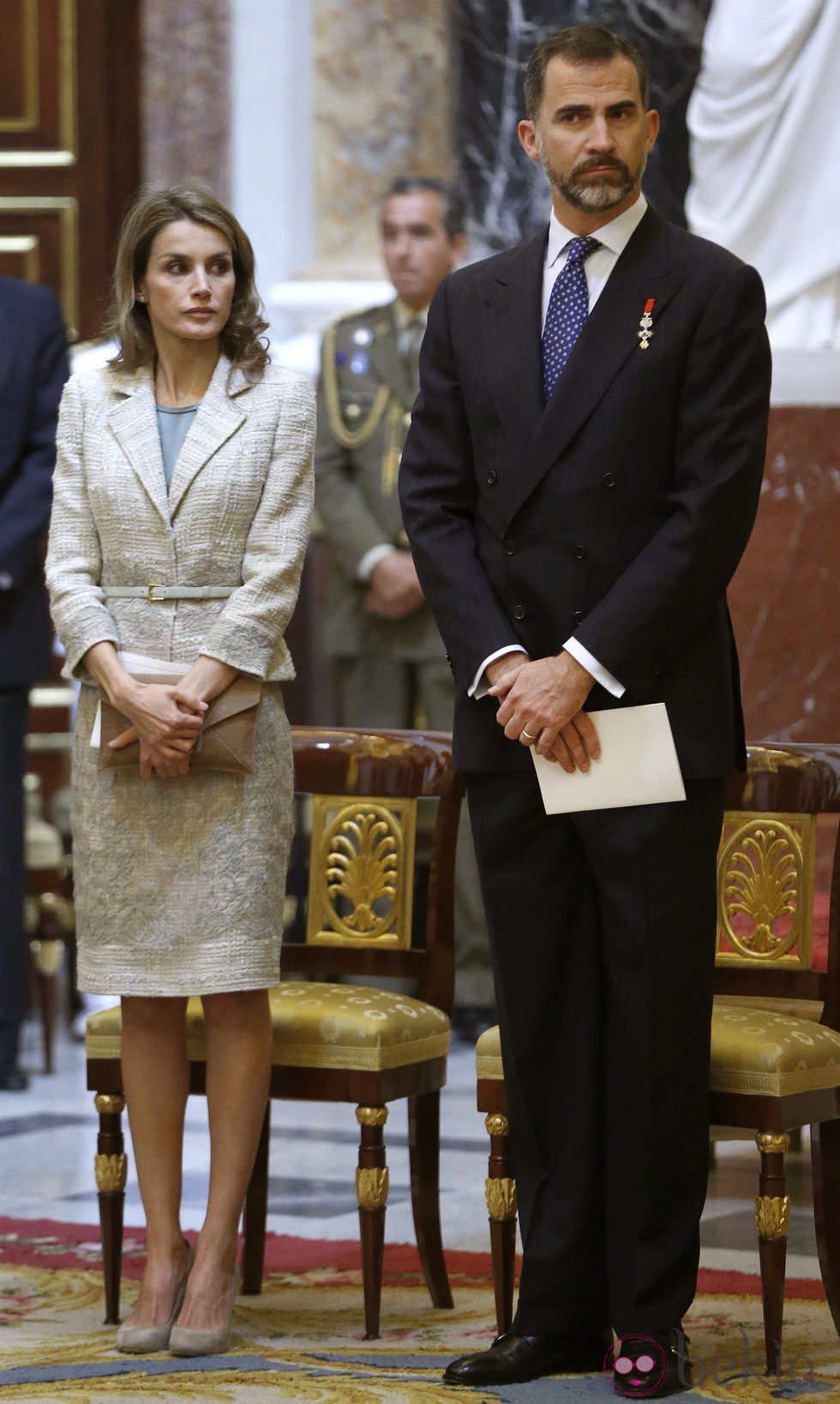 Los Príncipes Felipe y Letizia en la misa conmemorativa del centenario del nacimiento del Conde de Barcelona