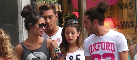 Raky, Juan Carlos, Sonia y Kristian de 'Gran Hermano catorce', de compras por Madrid
