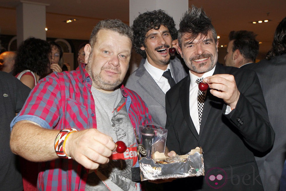 Antonio Pagudo, Nacho Guerreros y Alberto Chicote en los Premios La Cazuela 2013