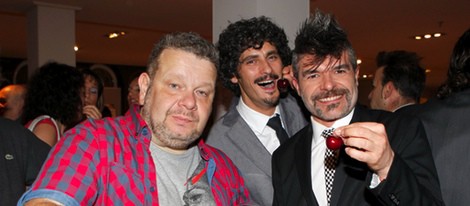 Antonio Pagudo, Nacho Guerreros y Alberto Chicote en los Premios La Cazuela 2013