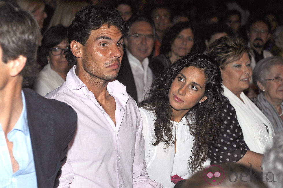 Rafa Nadal y Xisca Perelló en el concierto de Julio Iglesias en Barcelona