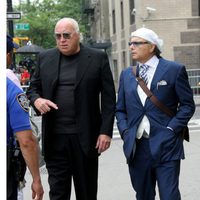 Joe Pantiloano en el funeral de James Gandolfini en Nueva York
