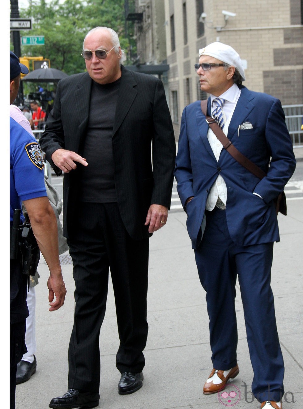 Joe Pantiloano en el funeral de James Gandolfini en Nueva York