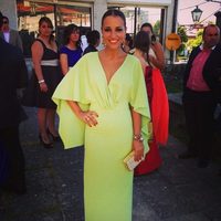 Paula Echevarría en la boda de su prima en Galicia