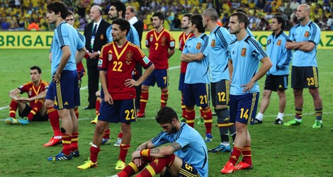 'La Roja' decepcionada tras perder la final de la Copa Confederaciones 2013