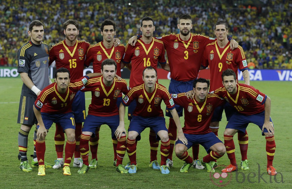 Alineación de España en la final de la Copa Confederaciones 2013