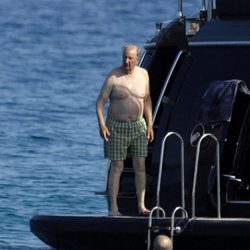 El Rey Alberto de Bélgica durante unas vacaciones en St. Tropez