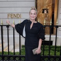 Sharon Stone en la apertura de una nueva tienda Fendi en París