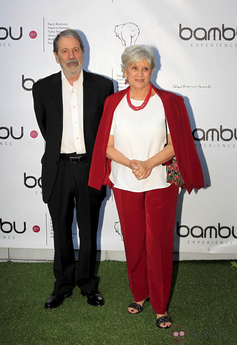 José Manuel Cervino y su mujer en la fiesta del quinto aniversario de Bambú