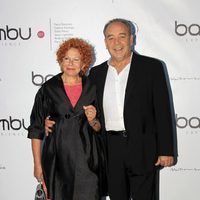 Tito Valverde y María Jesús Sirvent en la fiesta del quinto aniversario de Bambú