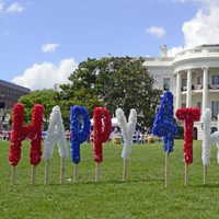 La Casa blanca decorada con motivos del Día de la Independencia 2013 en Estados Unidos