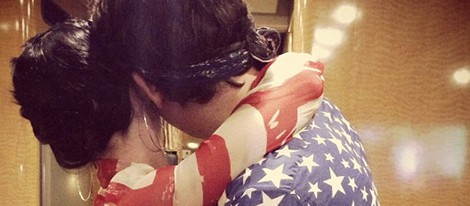 John Mayer y Katy Perry celebrando el Día de la Independencia 2013 en Estados Unidos