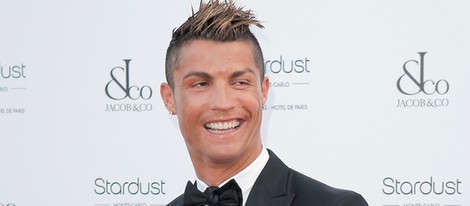 Cristiano Ronaldo durante un cóctel en Mónaco