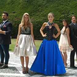 Luján Argüelles con Corina y los asesores de 'Un príncipe para Corina'