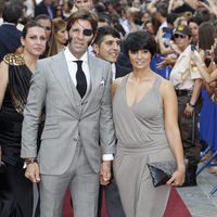 Juan José Padilla y su mujer Lidia en la boda de Alejandro Talavante y Yessica Ramírez