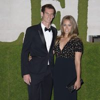 Andy Murray y su novia Kim Sears en la fiesta de celebración de su victoria en Wimbledon 2013