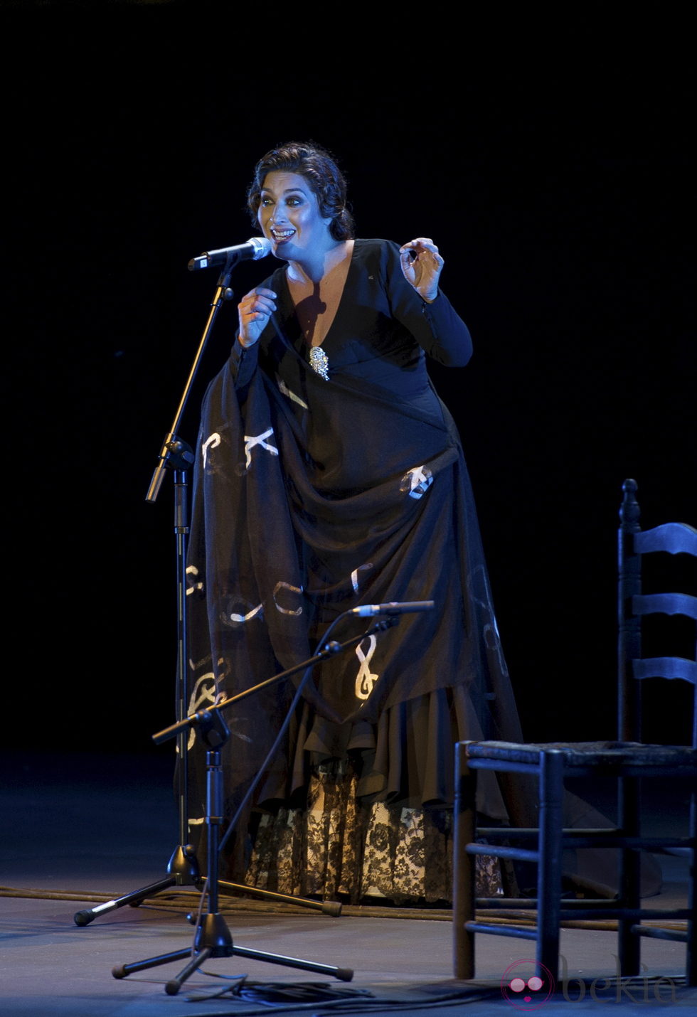 Estrella Morente ofreciendo un concierto en Los Veranos de la Villa 2013