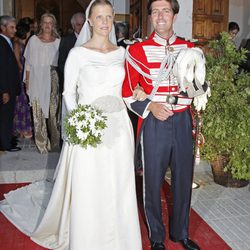 Leticia Calderón y Manuel Lastra después de celebrar su boda