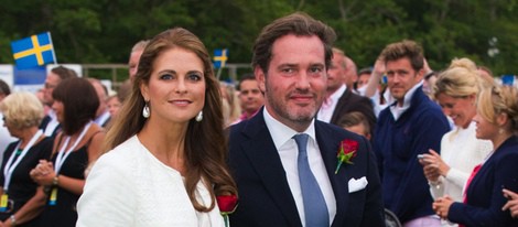 La Princesa Magdalena de Suecia y Chris O'Neill el día del 36 cumpleaños de Victoria de Suecia
