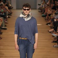 Nicolás Coronado desfilando en la segunda jornada de Madrid Fashion Show Men