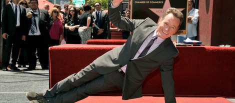 Bryan Cranston en la entrega de su estrella en el Paseo de la Fama de Hollywood