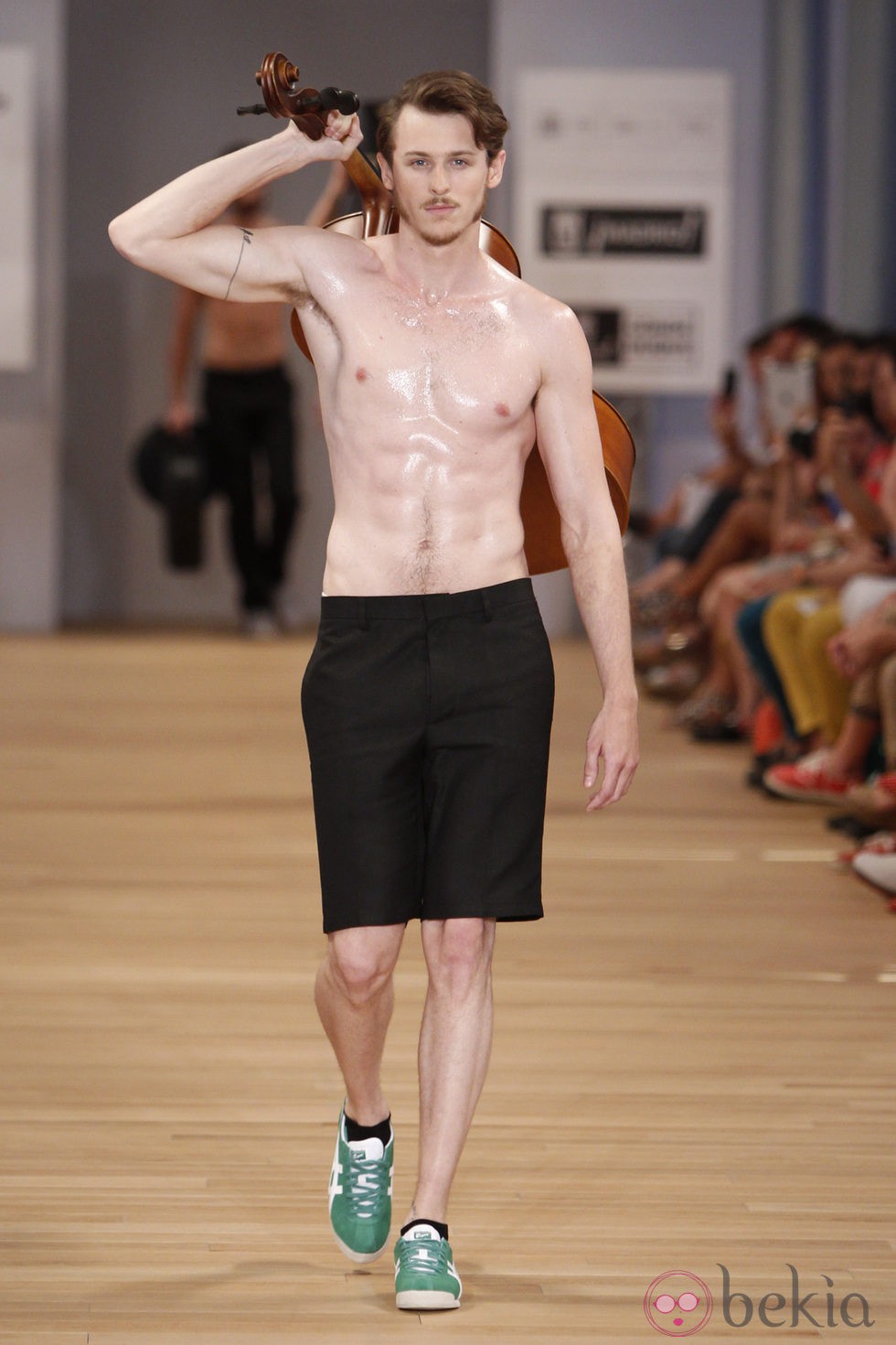 Nicolás Coronado desfilando en la última jornada de la Madrid Fashion Show Men