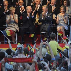 Los reyes de los Belgas y sus sucesores en el National Ball de Bruselas