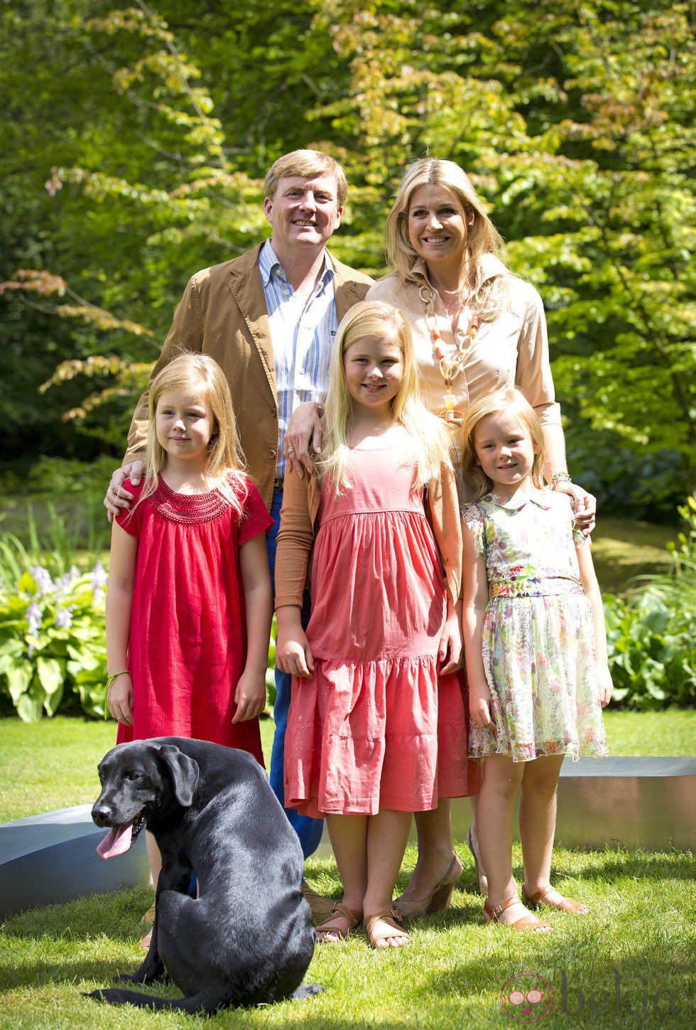 La Familia Real holandesa posa en sus vacaciones de verano