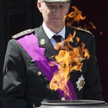 El Rey Felipe de Bélgica revive la llama de la Tumba del Soldado Desconocido