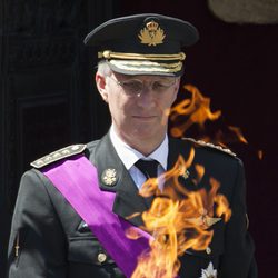 El Rey Felipe de Bélgica revive la llama de la Tumba del Soldado Desconocido