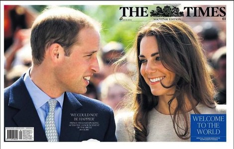Portada de The Times con el nacimiento del hijo de los Duques de Cambridge