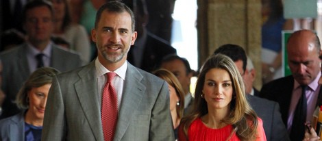Los Príncipes Felipe y Letizia en la Reunión de directores de centros del Instituto Cervantes en Cáceres