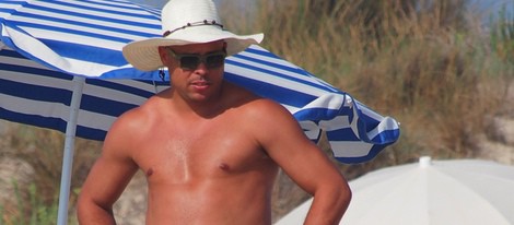 Ronaldo en bañador en Ibiza