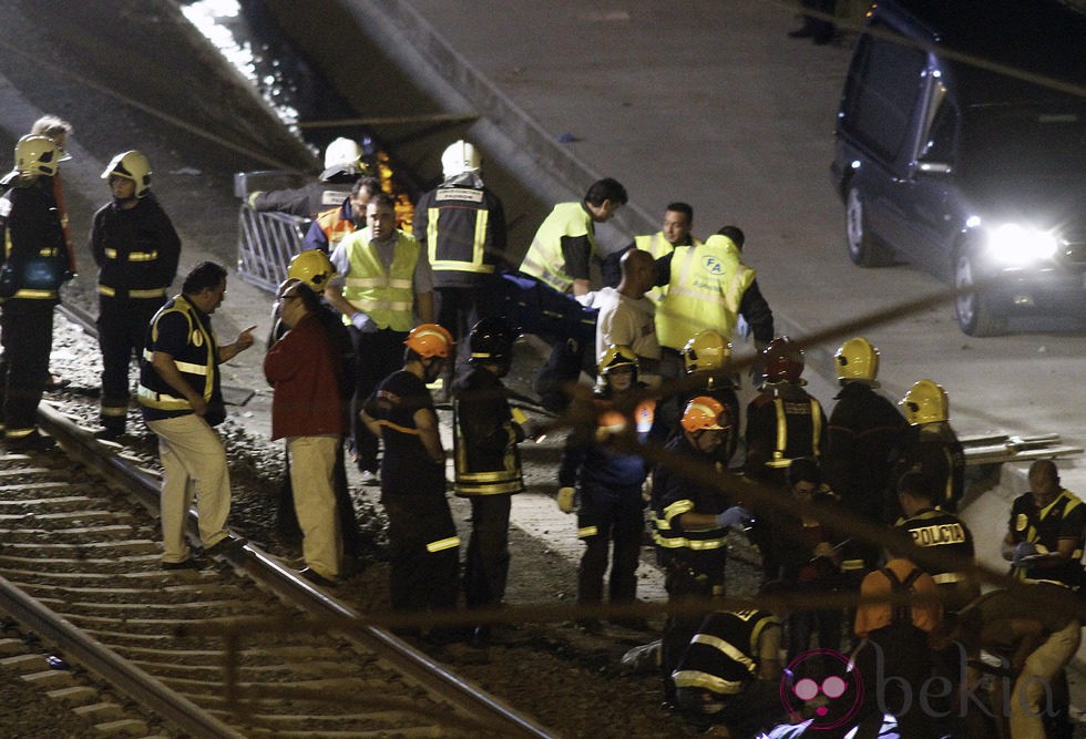 Investigan la causa del accidente de un tren en Santiago de Compostela