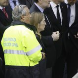 Mariano Rajoy visita el lugar del accidente ferroviario de Santiago con Ana Pastor y Alberto Núñez Feijóo