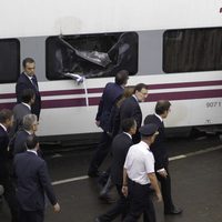 Mariano Rajoy visita el lugar del accidente de tren de Santiago