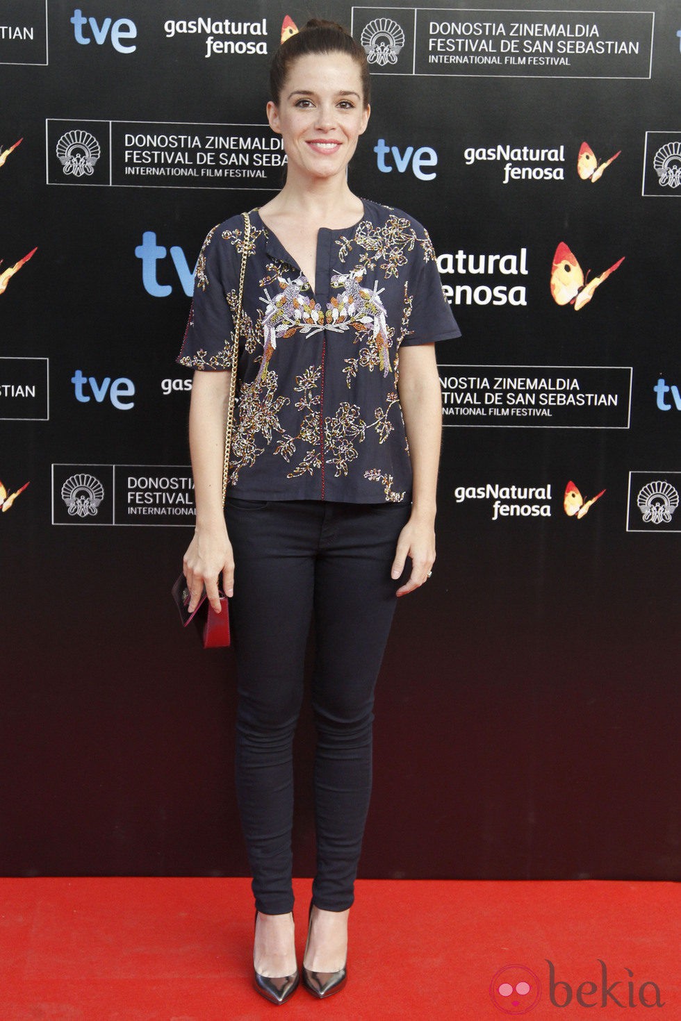 Nuria Gago en la presentación del Festival de Cine de San Sebastián 2013
