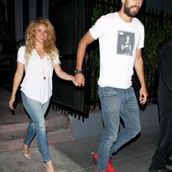Gerard Piqué y Shakira de cena en Hollywood