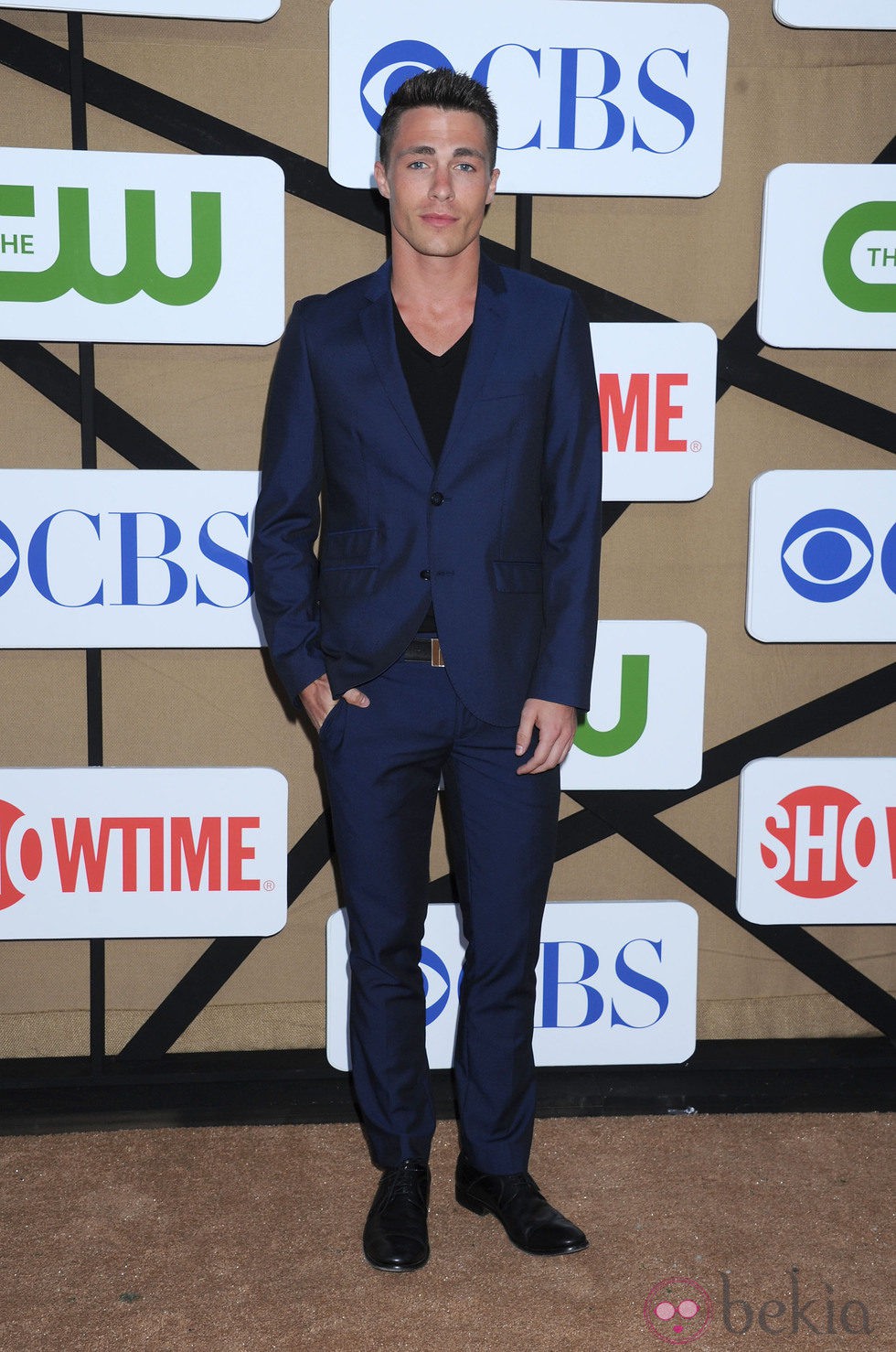 Colton Haynes en la fiesta veraniega de CBS, Showtime y The CW 2013