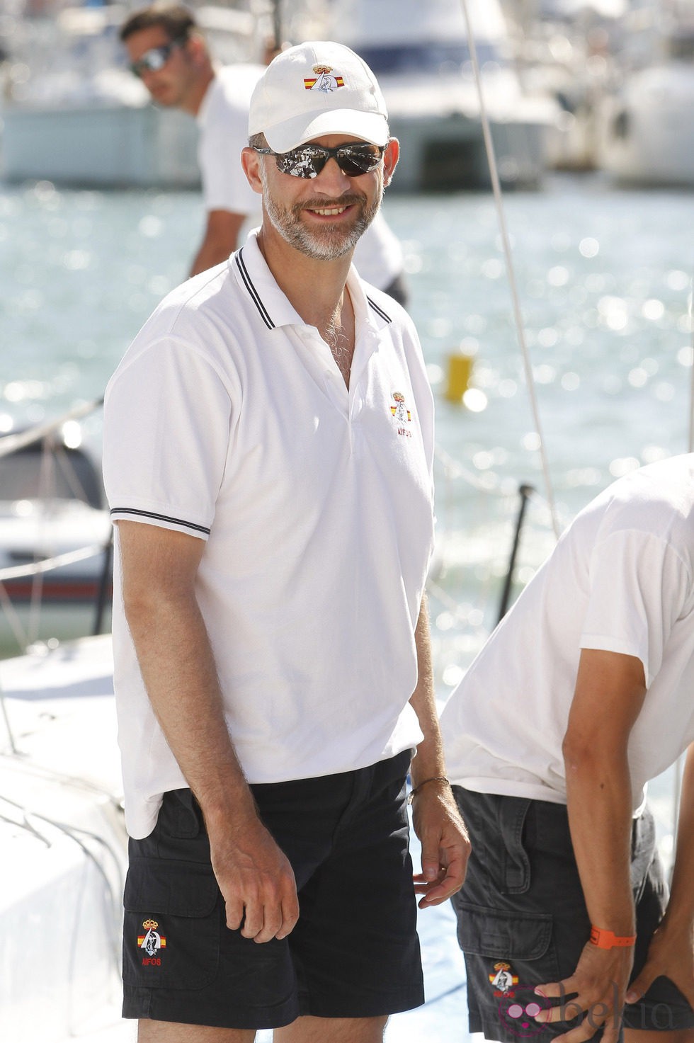 El Príncipe Felipe en una regata de la Copa del Rey de Vela 2013