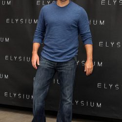 Matt Damon en la presentación de 'Elysium' en Los Ángeles