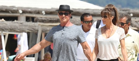 Sylvester Stallone y Jennifer Flavin disfrutan de unas vacaciones en Saint Tropez