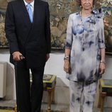 Los Reyes Juan Carlos y Sofía en la cena con las autoridades de Baleares